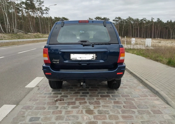 Jeep Grand Cherokee cena 16700 przebieg: 236000, rok produkcji 2001 z Świnoujście małe 596